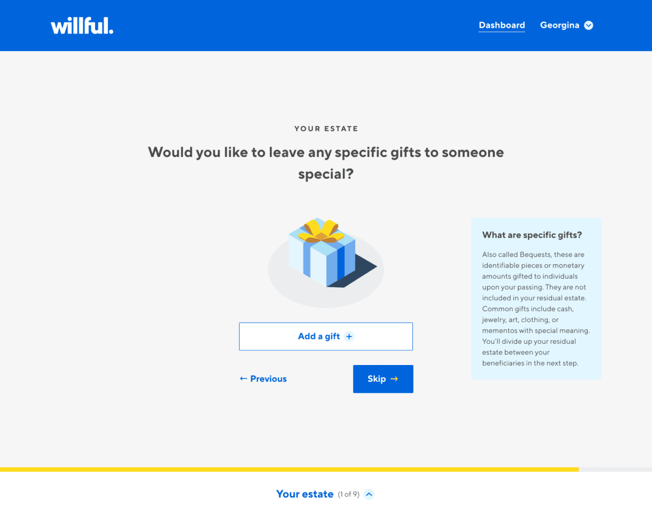 willful review leave gift