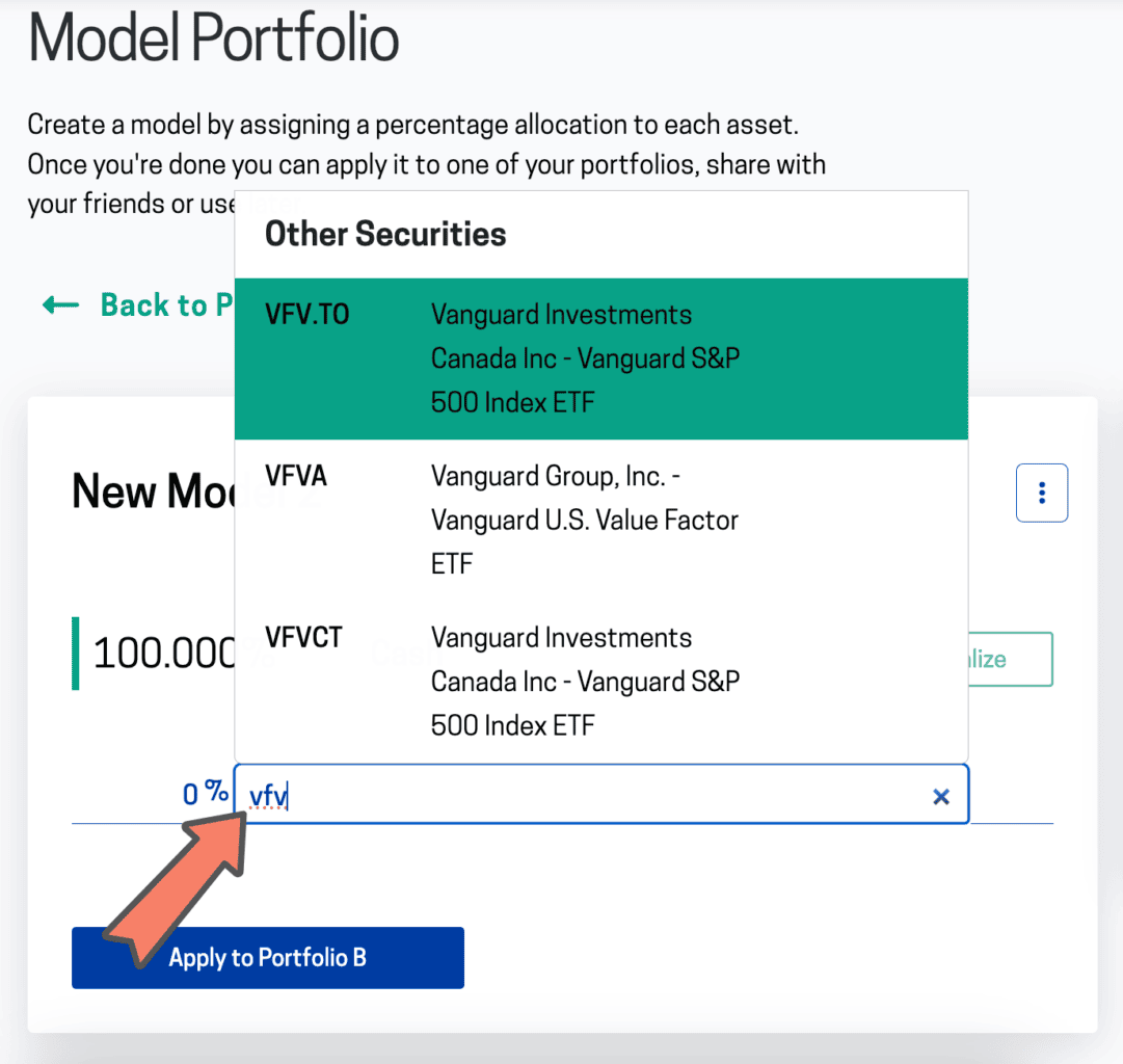 passiv model portfolio