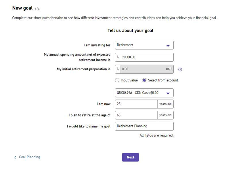 qtrade goal planner