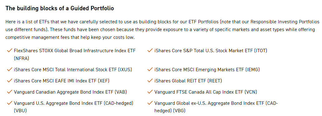 qtrade portfolios etfs