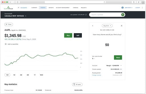 questrade platform